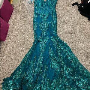 Stella Couture Emerald Gown